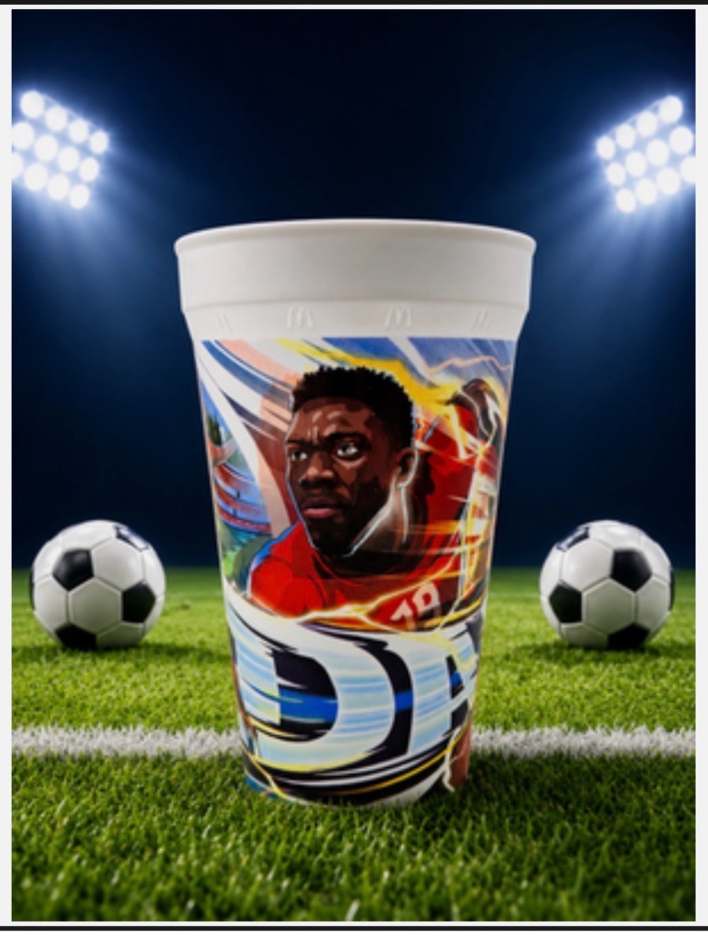 Alphonso Davies McDonalds FIFA world cup collectable cup